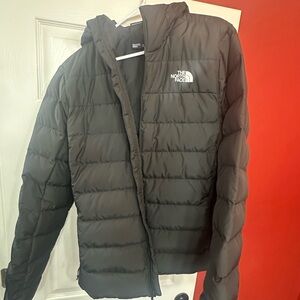 The North Face Men's Black Puffer Jacket with Hood